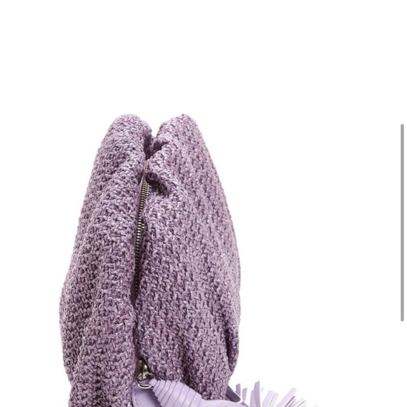 Rebecca minkoff clutch ruched faux leather clutch in light wisteria - Picture 2 of 7